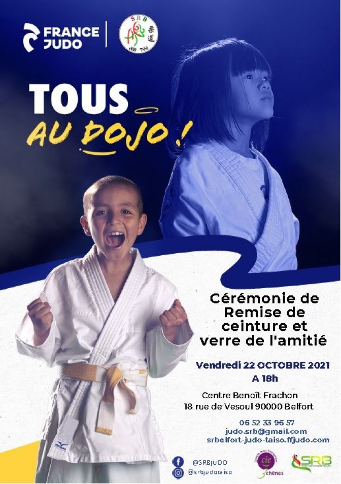 Image de l'actu 'Remise de ceintures le 22 Octobre à 18h au dojo du Centre Benoît  Frachon'