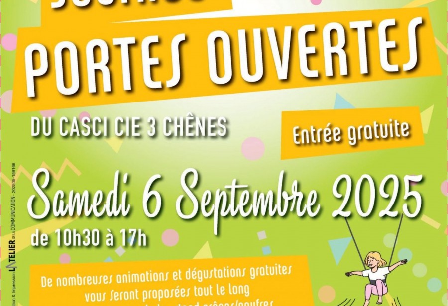 Portes Ouvertes le 6 septembre 2025
