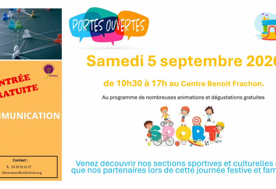 Portes ouvertes 2026 et Inscriptions 2026-2027